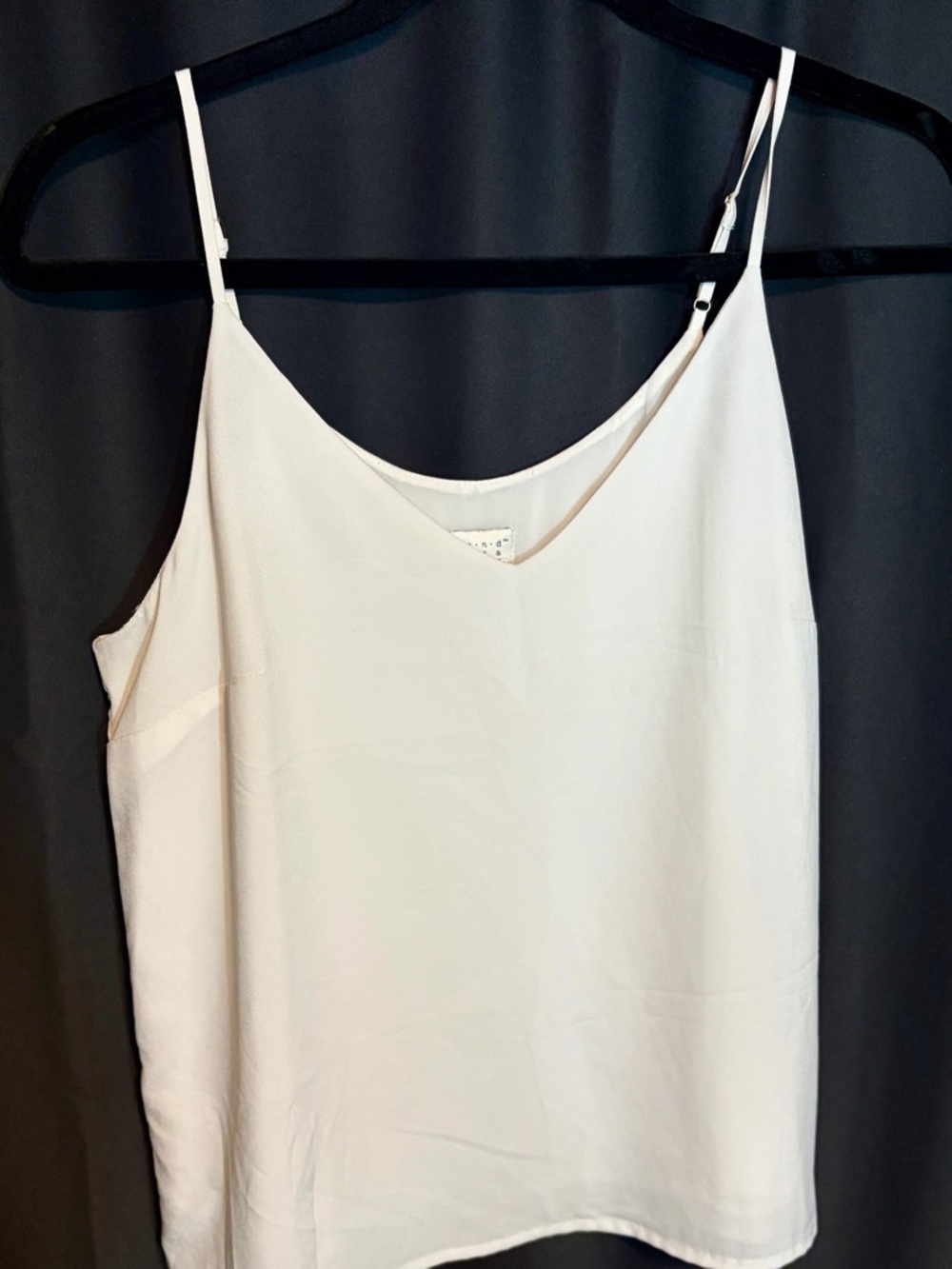a new day white V-Neck Adjustable Spaghetti Strap Cami